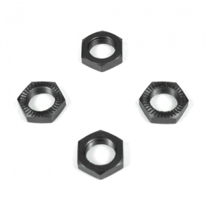 TKR5116 Wheel Nuts (17mm serrated gun metal anodized M12x1.0 4pcs)