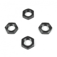 TKR5116 Wheel Nuts (17mm serrated gun metal anodized M12x1.0 4pcs)