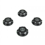 TKR5116C Wheel Nuts (RC Logo 17mm serrated gun metal anodized M12x1.0 4pcs)