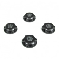 TKR5116C Wheel Nuts (RC Logo 17mm serrated gun metal anodized M12x1.0 4pcs)