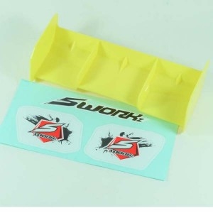 SW-228022AFY SWORKz 1/8 Off Road Pro Race Wing (FY)(W/o Holes)