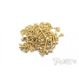 GSS-A319 GSS-MBX8ECO Gold Plated Steel Screw Set 167pcs. (Mugen MBX8 ECO)