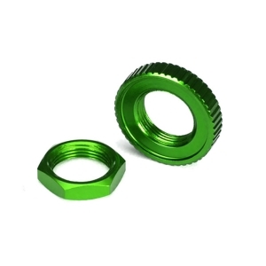 AX8345G Servo saver nuts, aluminum, green-anod