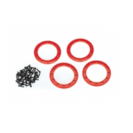 AX8168R Red 2.2" Aluminum Beadlock Rings (4)
