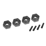 AX8269A Wheel hubs, 12mm hex, Gray(4)/screw pin(4)