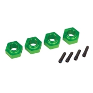 AX8269G Wheel hubs,12mm hex, Green(4)/screw pin(4)