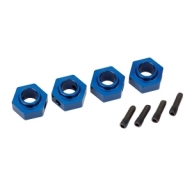 AX8269X Wheel hubs,12mm hex,Blue(4)/scrw pin(4)