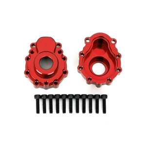 AX8251R Portal housings, outer, 6061-T6 aluminum (red-anodized) (2)/ 2.5x10 CS (12)