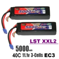 5000-3S-40C-EC3(1Set/2개) EP 5000mAh 11.1V 40-80C 26mm 두께 고압축형 LIPO배터리 EC3 (2개세트)