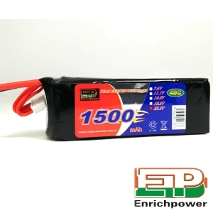 1500-6S-40C EP파워 1500mah 22.2V 40C EC3잭 리포배터리 (GOBLIN 380,Blade 360 CFX，Blade Trio 360 용)