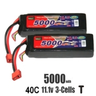 5000-3S-40C-EC5(1Set/2개) EP 5000mAh 11.1V 40C 3S1P 딘스잭 리튬폴리머 배터리 (2개세트)