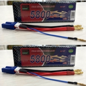 5800-2S-100C-2 EP 5800mAh 7.4V 90C HD CASE EC5 분리형 (2개세트할인)