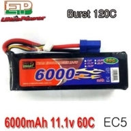 6000-3S-60C-EC5 EP 6000mAh 11.1V 60C~120C (EC5잭) Ultra Power **1/10 차량고속주행용