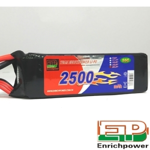 2500-6S-55C EP파워 2500mah 22.2V 55C EC3잭 리포배터리 (GOBLIN 420 용)