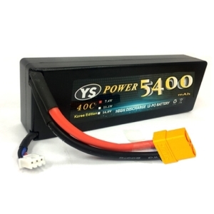 YS5400-2S-60C-XT90 [2셀 리포배터리] 5400mAh 7.4V 60C~120C HD CASE LIPO / XT90