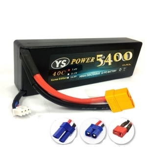 YS5400-2S-60C 5400mAh 7.4V 60C~120C 하드케이스 (잭 자유선택!!!)