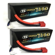 YS7200-2S-60C-DEANS(X2) YS Power 7200mAh 7.4V 60C HD CASE LIPO /Deans 2개세트