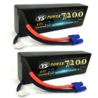 YS7200-2S-60C-EC3(X2) YS Power 7200mAh 7.4V 60C HD CASE LIPO /EC3 2개세트
