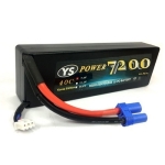 YS7200-2S-60C-EC5 YS Power 7200mAh 7.4V 60C HD CASE LIPO /EC5