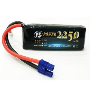 YS-2250-2S-50-EC3 2250mAh 7.4V 50C LIPO /EC3