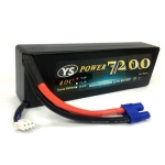 YS7200-2S-60C-EC3 YS Power 7200mAh 7.4V 60C HD CASE LIPO /EC3