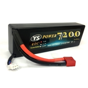 YS7200-2S-60C-DEANS YS Power 7200mAh 7.4V 60C HD CASE LIPO /Deans