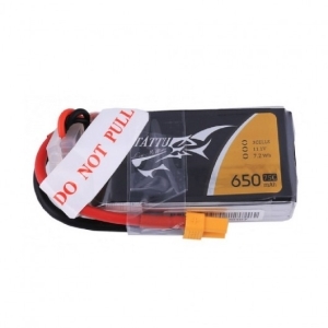 TA-75C-650-3S1P-XT30 Tattu 650mAh 3S1P 75C 11.1V Lipo Battery Pack with XT30 Plug