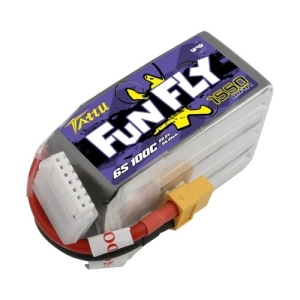 TA-FF-100C-1550-6S1P-XT60 [최신형]Tattu FunFly 1550mAh 100C 22.2V 6S1P lipo battery pack with XT60 Plug