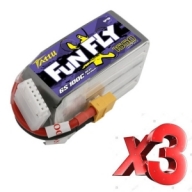 TA-FF-100C-1550-6S1P-XT60 [3개할인묶음]Tattu FunFly 1550mAh 100C 22.2V 6S1P lipo battery pack with XT60 Plug