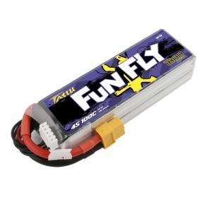 TA-FF-100C-1800-4S1P-XT60 TATTU FunFly LiPo Series – 4S 1800mAh 14,8V 4S1P (100C) XT60