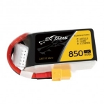 TA-75C-850-4S1P-XT60 Tattu 850mAh 14.8V 75C 4S1P Lipo Battery Pack with XT60 plug