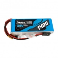 B-RX-1400-2S1P Gens ace 1400mAh 7.4V 2S1P Transmitter Lipo Battery Pack with JR-plug(TLR 8IGHT-X)