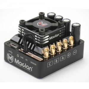 MCL2013 MACLAN M32e 1/8 COMPETITION SENSORED 200A ESC (W/ Hurricane 30mm HV Aluminum ESC Fan and Carbon Guard)