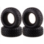 DTOW03012A (4PC, 한대분) 1/10 On Road Rubber Pull Tyres 4pcs/set (Black)
