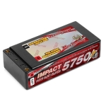 MLSG-STHV5750 IMPACT [Silicon Graphene] Shorty FD4 Li-Po Battery 5750mAh/7.6V 140C Flat Hard Case