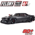 ARA7617V2T1 ARRMA 1:7 FELONY 6S BLX Street Bash All-Road Muscle Car RTR (Black)