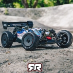 ARA8406 ARRMA 1:8 TLR Tuned TYPHON 6S 4WD BLX Buggy RTR, Red/Blue 조종기 포함