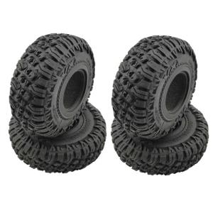 DTPA02007 (4 PCS 한대분, 제이컨셉 "럽쳐" 스타일) Crawler Tires with Foams for 1.9"