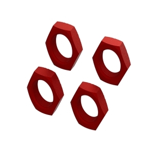 ARA310929 Aluminum Wheel Nut 24mm (Red) (4)