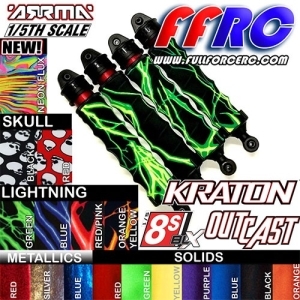 ARM818PRP [4개 한대분] ARRMA 5th Scale Kraton 8S / Outcast 8S Shock Boots - Purple