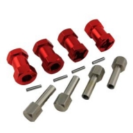 DTUP02016A (휠 와이드너) Wheel Hex Extensions 12x20mm (Red)