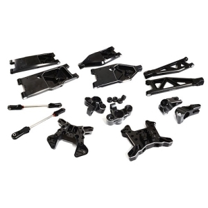 C30183BLACK Billet Machined Alloy Suspension Kit for 1/5 Kraton 4X4 8S BLX Speed Monster