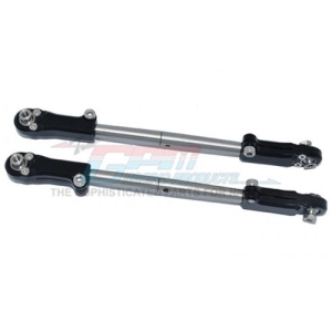 MAKX162S-BK Aluminum+Stainless Steel Adjustable Front Steering Tie Rod (for 1/5 Kraton 8S)