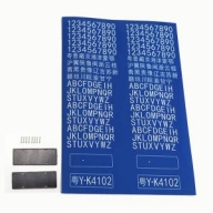 YK13176 License plates number stickers(yk4102용)