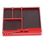 DTT09006B Multifunction Magnetic Tool Screw Tray For RC Car 160x100x11mm - Red