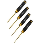 DTT02026 (티탄 팁) Premium Allen Wrench Set - Black Gold 4pcs Vertical Line Pattern Big Handle