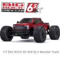 ARA7612T2 1/7 BIG ROCK 6S 4X4 BLX Monster Truck RTR, Red