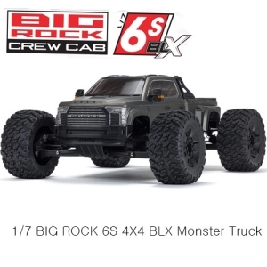 ARA7612T1 1/7 BIG ROCK 6S 4X4 BLX Monster Truck RTR, Gunmetal