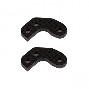 92466 RC10B7 FT Caster Block Link Mount Set, +1mm, carbon fiber