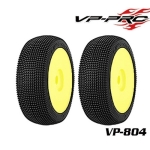 VP804G-M4-RY (1:8 버기 타이어+휠)경기용 VP-804G Turbo Trax Evo M4 RY Rubber Tyre[glued] 한봉지 2개포함  - 본딩완료